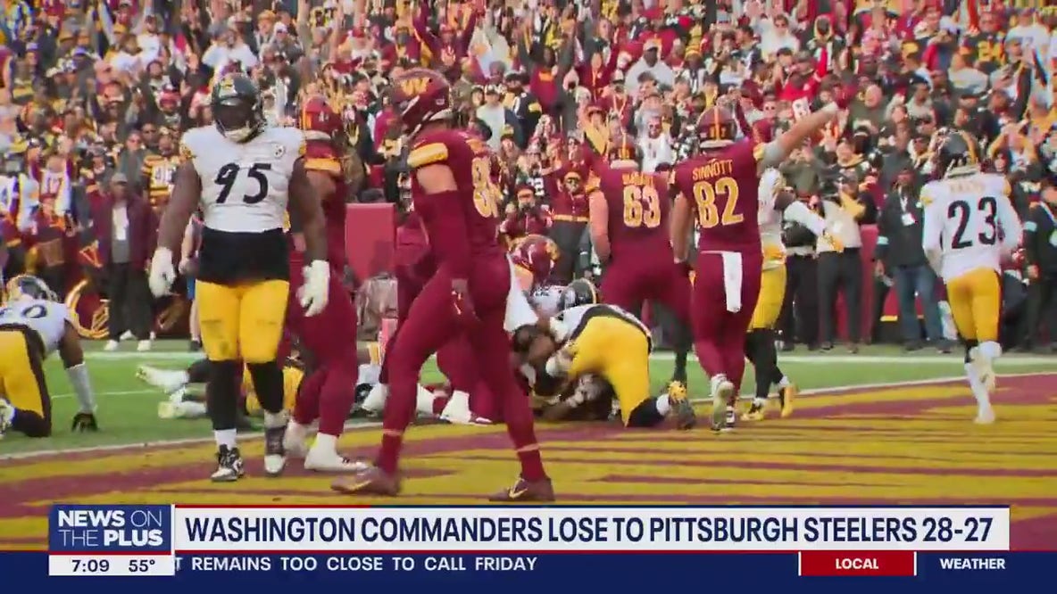 Washington Commanders lose to Pittsburgh Steelers 28-27